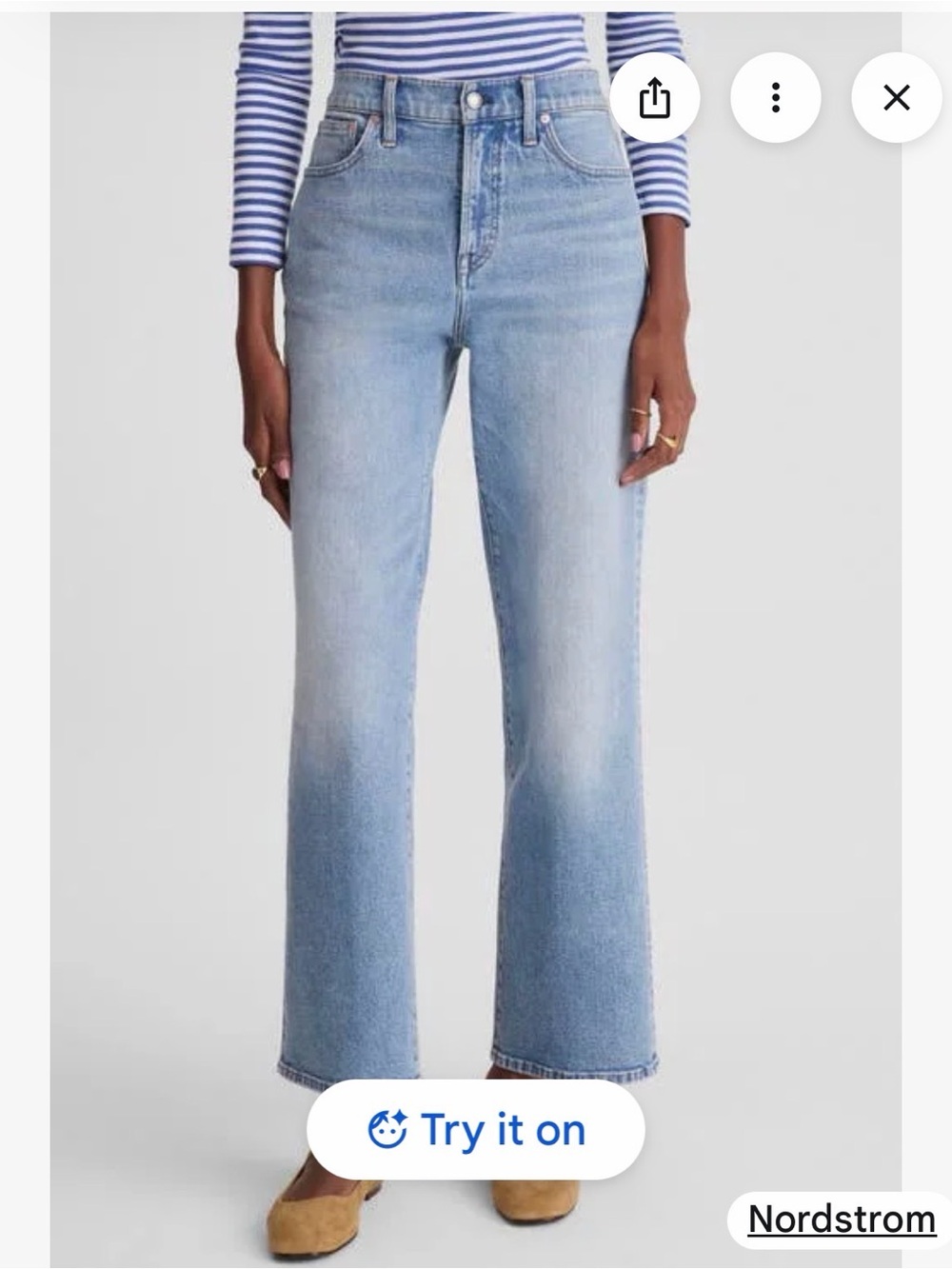 Madewell The Perfect Vintage Wide Leg Crop Jean